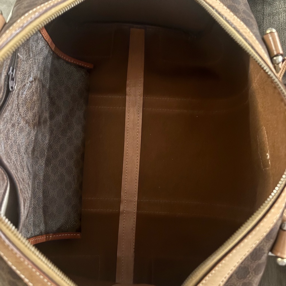 CELINE Paris Triomphe Design Boston Travel Duffle Bag Vintage EUC - Picture 13 of 16